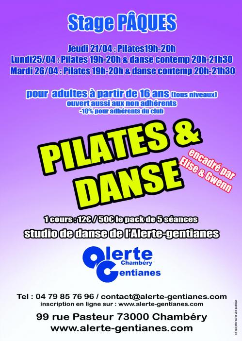 Stage paques danse pilates 2022